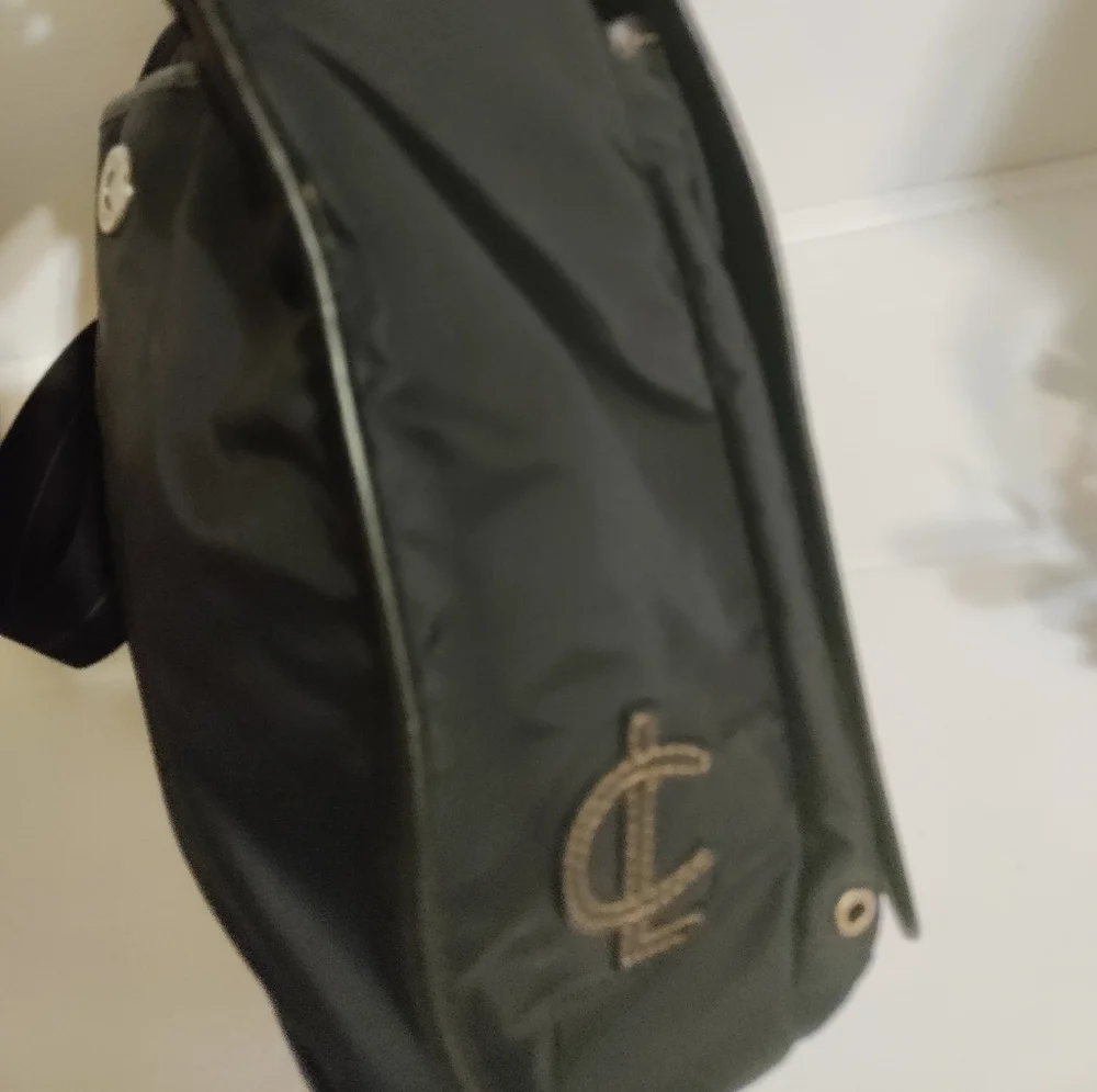 🗼RARE🗼Coach unisex black nylon messenger bag 5373